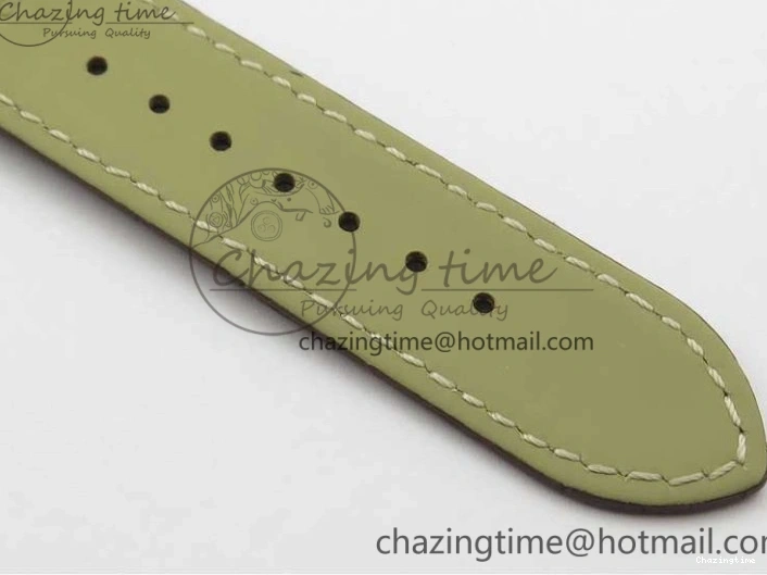 0110 Affordable De Ville Prestige Real PR SS ZF 1:1  Best Edition White Dial YG Markers Brown Leather Strap MIYOTA 7899